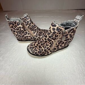 Justice Stylish Leopard Print Ankle Booties
